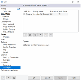 AllSync Profile Properties Visual Basic Scripts